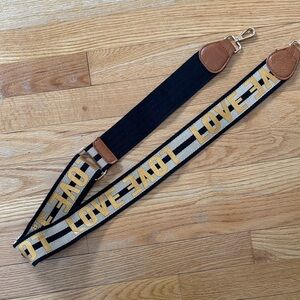Stylish Black and Gold Men's Bag Strap